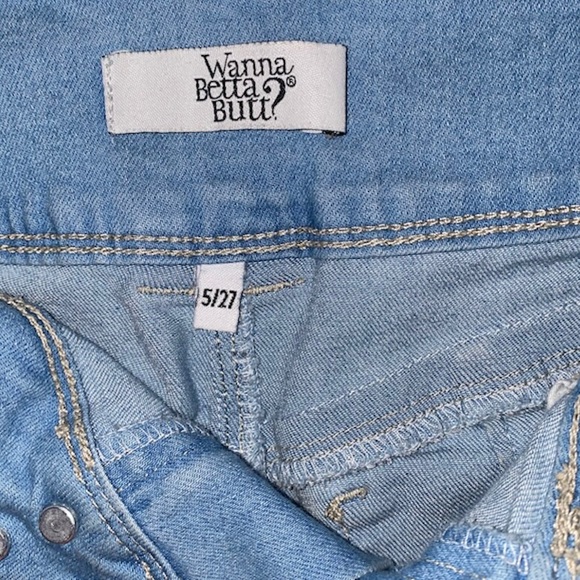 YMI - Light Wash Denim Shorts - Size 5/27 - Picture 5 of 5